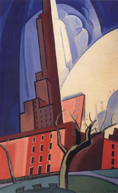 Oscar Bluemner Circles of Washington Square